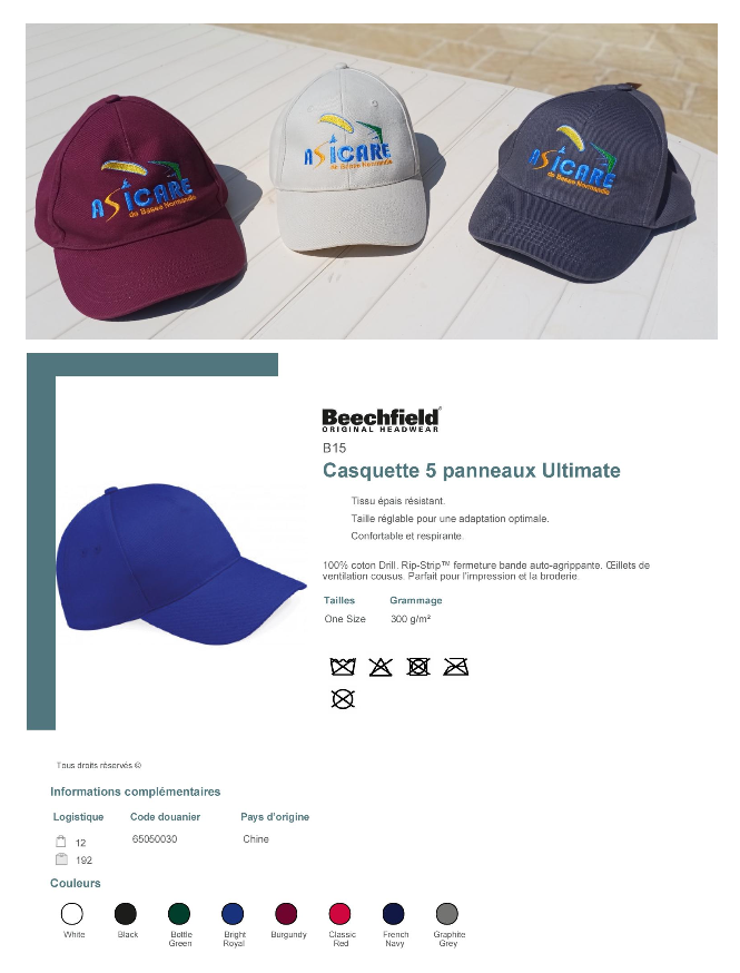 vêtements - casquette
